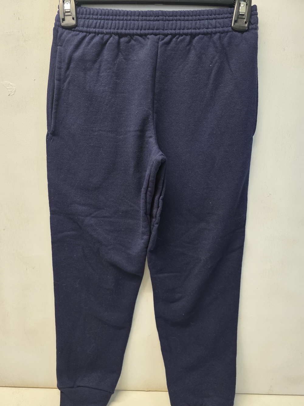 Hanes EcoSmart Youth Sweatpants Size 6-7 Navy Blue Jogger Pants Fleece